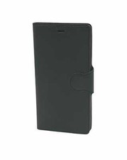 Custodia per Cellulare Huawei P8 Pelle Sintetica Nera Cover Libro Antiurto