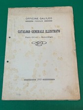Officine Galileo Firenze 1915 catalogo generale illustrato di Metereologia