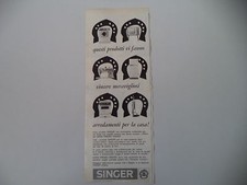 advertising Pubblicità 1965 SINGER FRIGORIFERO/LAVATRICE/TELEVISORE/CUCINA