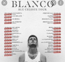 BIGLIETTI CONCERTO BLANCO MILANO IPPODROMO SAN SIRO 16/09/22 18.00.