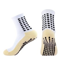 White Non Slip Socks Football