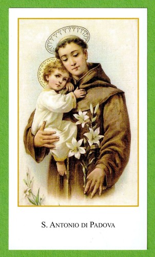 Santino holy card - card, image