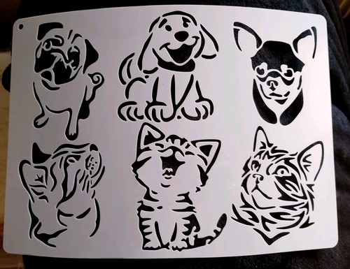 Stencil gatti cani - gatti, e
