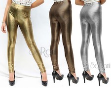 Leggings Shiny Leather Effect