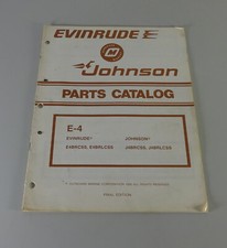 Catalogo Parti OMC Johnson Fuoribordo E-4 CV Modelli Del 1980