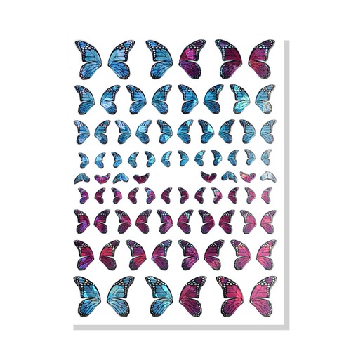 Holo nail sticker farfalla - holo,