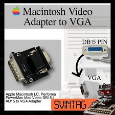 Macintosh Video ADAPTER DB15 / AD15 to VGA Universal Apple Vintage CONVERTER