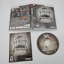 Guitar Hero: Metallica (Sony PlayStation 3 PS3, 2009) Completo con Ma (CP4008444)