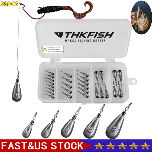 28pcs kit affondatori pesca - 28pcs,