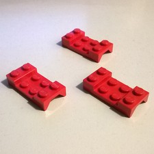 3X LEGO 3788 Car Mudguard Red 2x4 590 374 6394 1773 6397 1720 8147 6472 640 6388