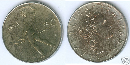 Italia lire 1955 eccellente - lire,