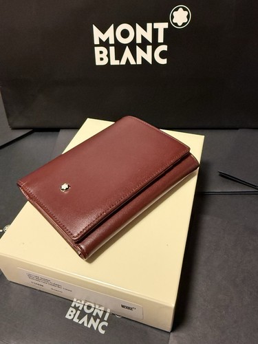 Montblanc burgundy trifold - burgundy,