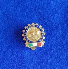 Distintivo Vespa Club Italia Piedino Lorioli Milano Moto Spilla Stemma Badge 