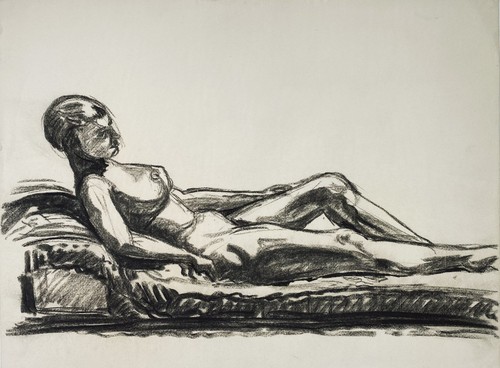 Nuda donna disegno 1920 - donna,