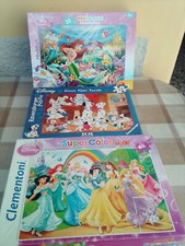 Lotto 3 Puzzle Disney - 24, 35 e 60 pezzi - Princess, Sirenetta, Carica dei 101