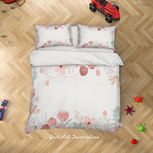 Set copripiumino foglia - copripiumino, 3d