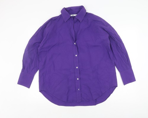 Zara camicia donna - viola, con