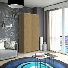 Letto a castello Mia a scomparsa noce L 100 x H 218 P60cm / P230cm aperto