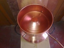 DISTILLATORE ALAMBICCO IN RAME 15 LT. A FUNGO, + TERMOMETRO E GUIDA DIGITALE.