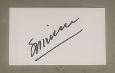 Serginho Hand Signed 5x3 White