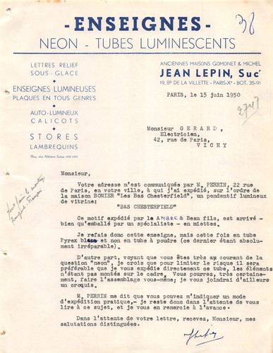 Facture enseignes jean lepin - facture,