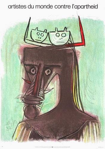 Wilfredo lam large vintage - -,