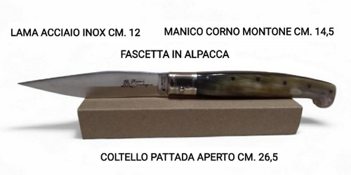 Coltello pattadesa artigianale - pattadesa,