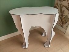 Sgabello Scotty / Tavolino - comodino - Ibride - Bianco brillante