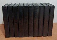 Lotto 10 custodie vuote nere per VHS videocassette