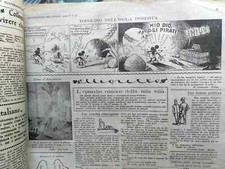 PRIMO TOPOLINO ITALIA STRISCE ILLUSTRAZIONE POPOLO 1930 39 40 SEQUENZA COMPLETA