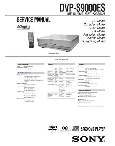 Sony dvp s9000es lettore - sony,