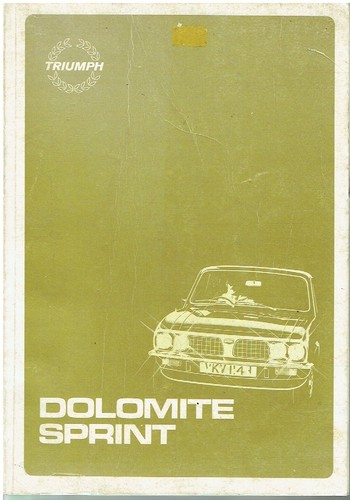 Triumph dolomite sprint - triumph,