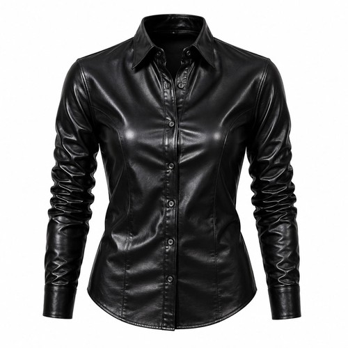 Camicia donna nera - , pu