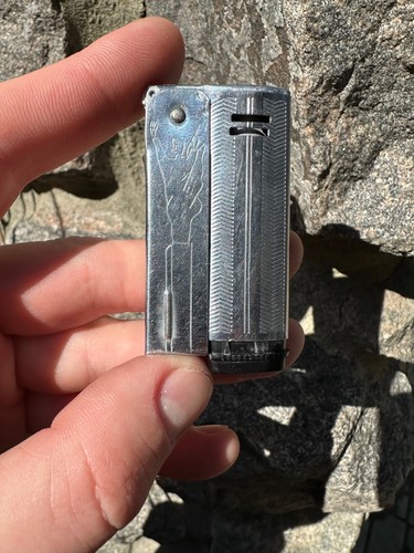 Vintage gasoline lighter - gasoline,