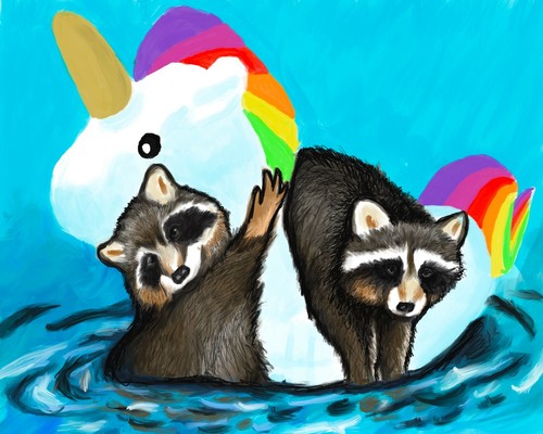 Procioni unicorno floatie - procioni,