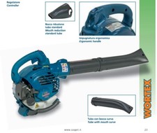 SOFFIATORE CON MOTORE A SCOPPIO DA 26,4cc V ARIA 41m/s FOGLIE SFALCI ERBA DETRIT