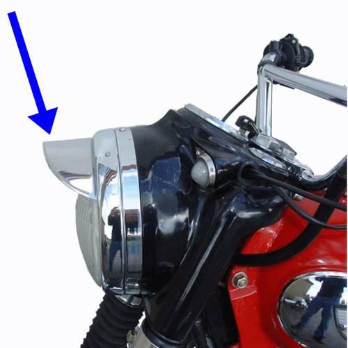 Visiera faro moto grande - grande, 7"