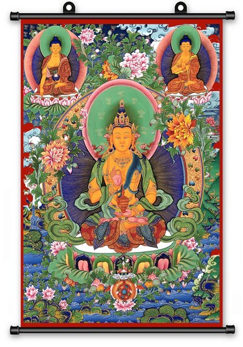 Poster thangka pergamena - thangka,