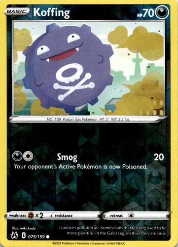 Koffing reverse holo corona - koffing,
