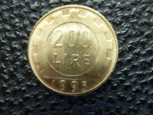 Moneta lire 200 del - da, 1995