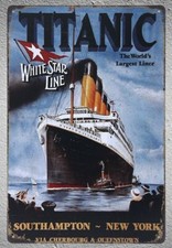 Targa titanic stampa metallo - titanic,