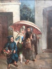 Dipinto Olio su Tela XIX