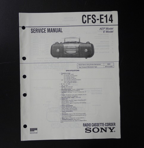 Originale sony cfs - originale, radio