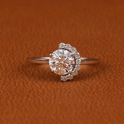 Anello solitario diamante lab - solitario,