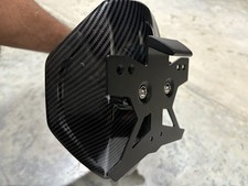 PORTATARGA RUOTA Laterale Universale In Carbonio Mai Montato Ducati Monster