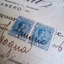 1916 Varietà Marca Da Bollo