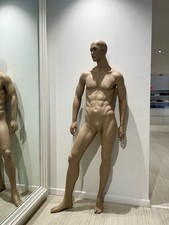 Manichino uomo usato in ottime condizioni con base piedistallo in metallo MOD.4