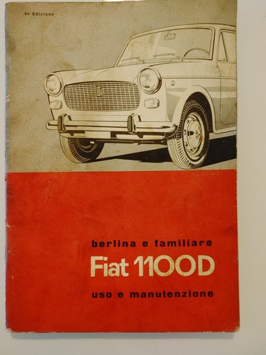 Manuale fiat 1100d - berlina, e