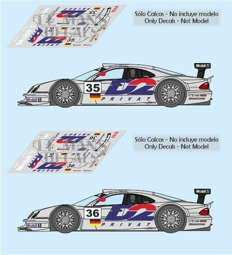 Decals mercedes clk mans - clk, le