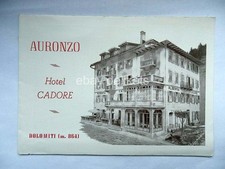 Vecchia brochure AURONZO Hotel
